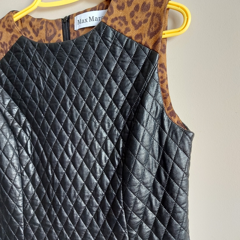 ♡ Ladies Dress with leather detail - Picture 11 of 12